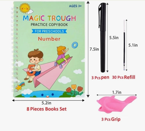 Magic Practice Copybook (4 Book + 10 Refill) (A-127);;'''[;;'[[]